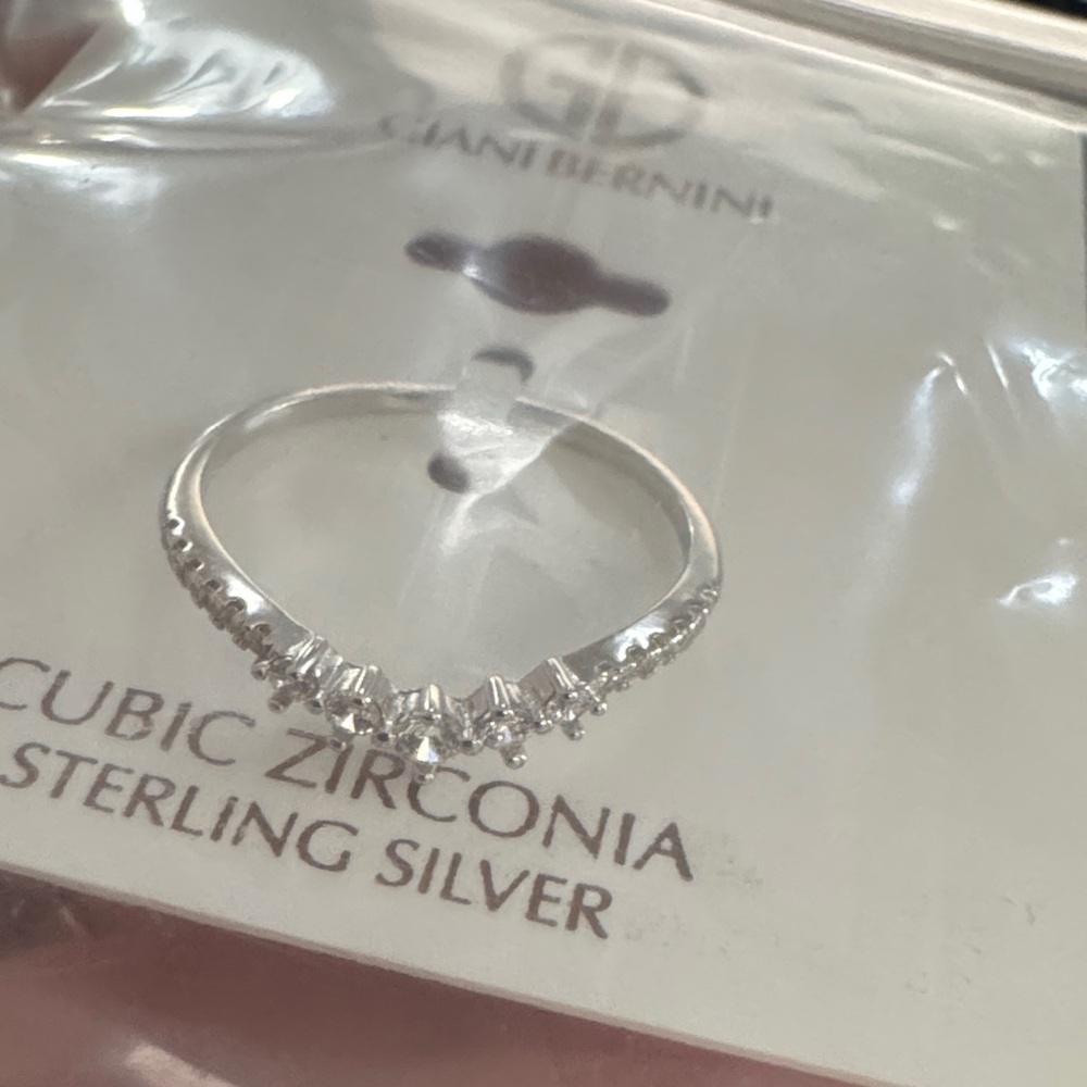 Giani Bernini Sterling Silver Ring with Cubic Zirconia